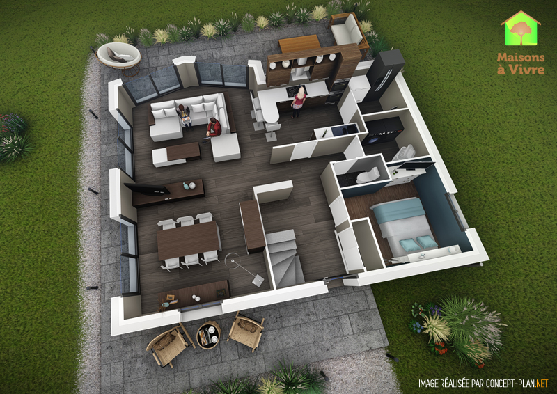 Maison CONTEMPORAIN LILAS - 3
